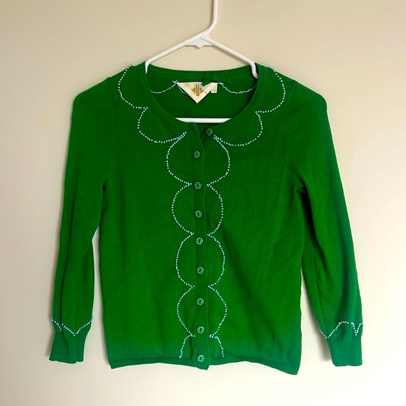 Anthropologie Sweaters - Anthropologie green cardigan XS